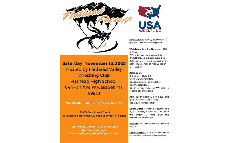 Flathead Face-Off Flyer