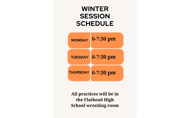 Winter Session Schedule